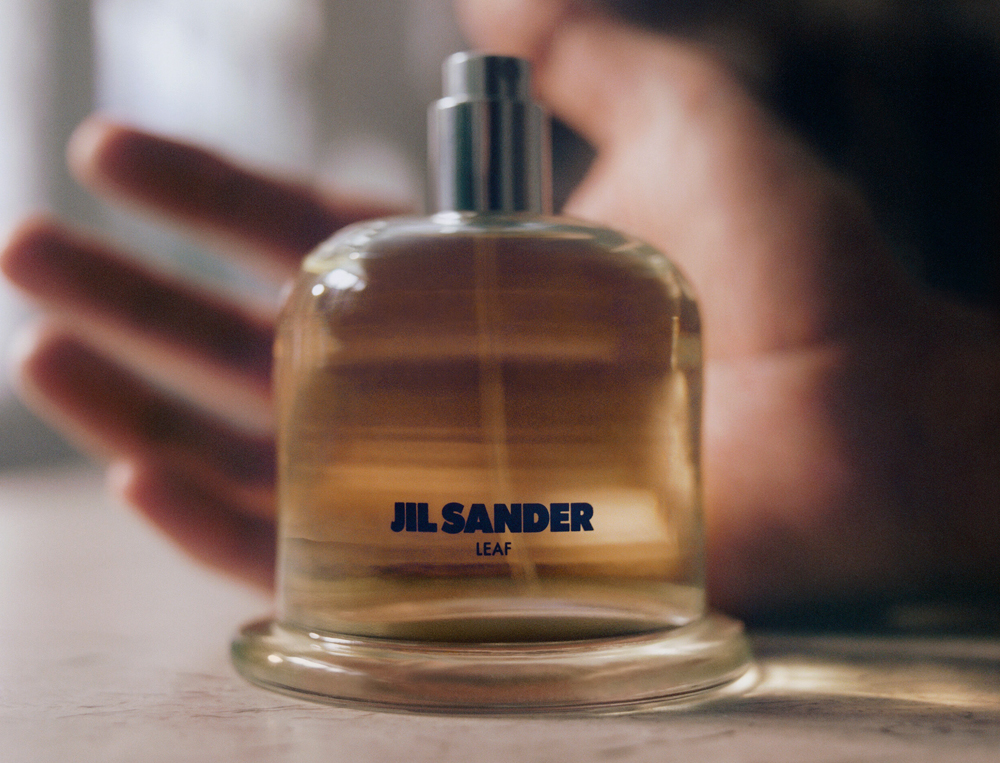 Jil Sander fragrance bottle detail