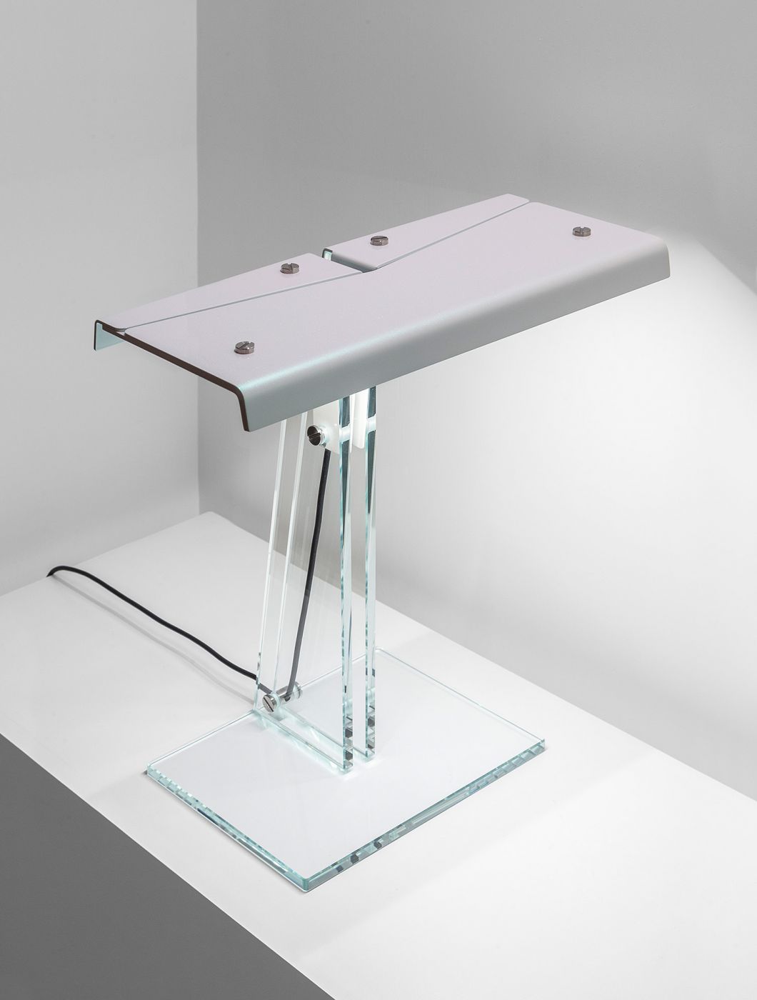 Ore Streams glass and metal table lamp by jeroen van de gruiter designed with Formafantasma