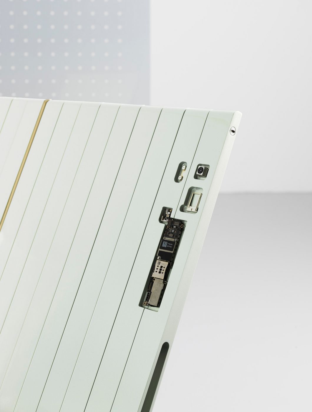 Ore Streams metal chair detail by jeroen van de gruiter designed with Formafantasma